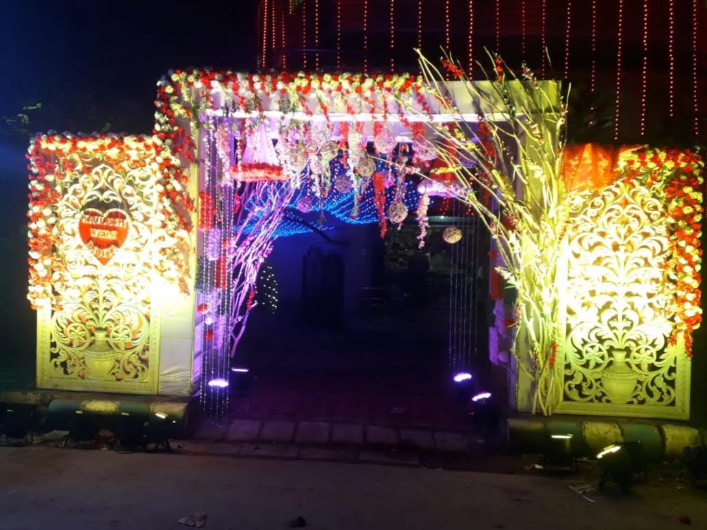 Bridal Stage Floral Backdrop #20 - BoB Caterer & Events Kolkata