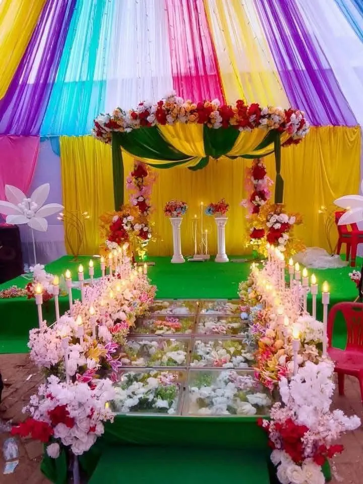 Bridal Stage Floral Backdrop #164 - BoB Caterer & Events Kolkata