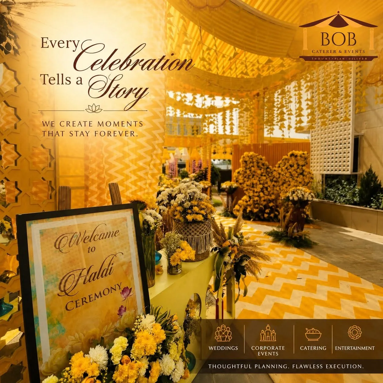Yellow Marigold Floral Canopy & Pathway for Haldi Ceremony Kolkata